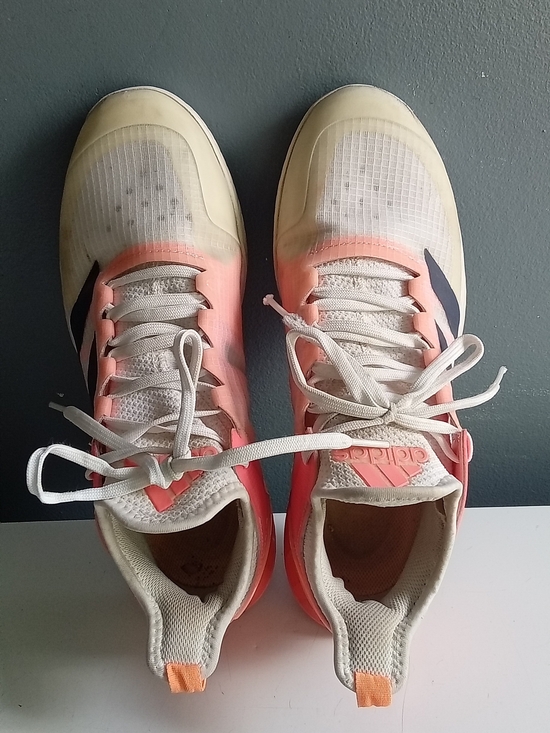 Adidas Adizero Ubersonic 4 Tennis Shoes Pink White Lightstrike Mens 11.5 main image 6